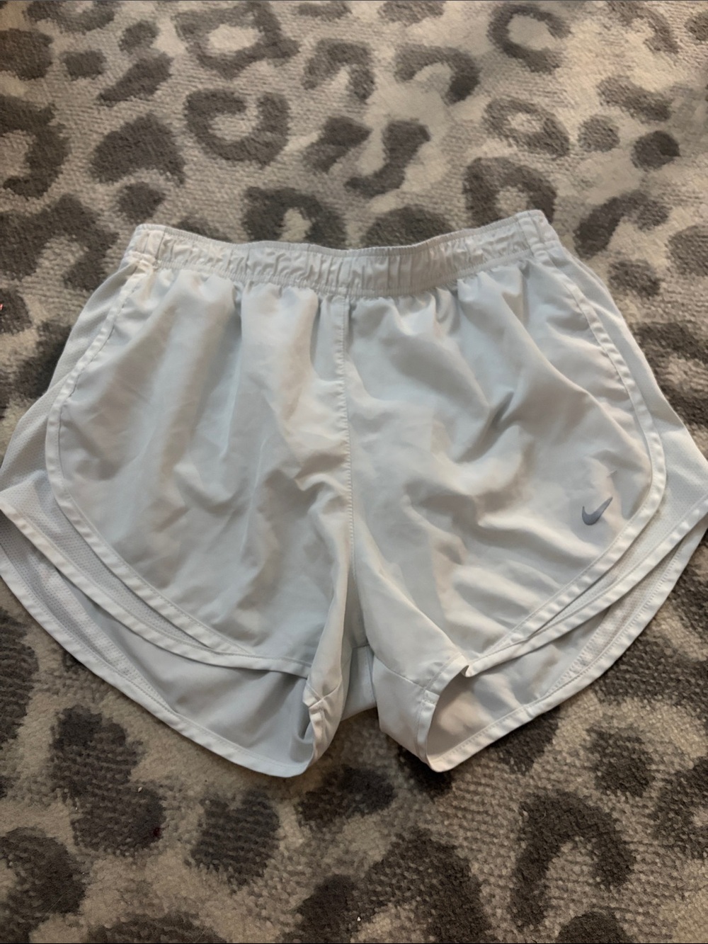 Nike White Athletic Running Shorts